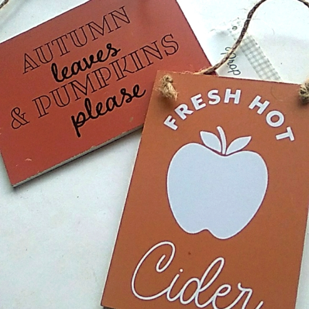 Fall Autumn Harvest leaves Pumpkin Cider Decor
